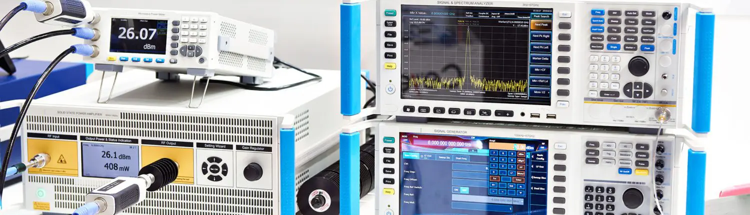 Modern,Signal,Generator,,Spectrum,Analyzer,Devices,In,Exhibition Signal Generator Calibration