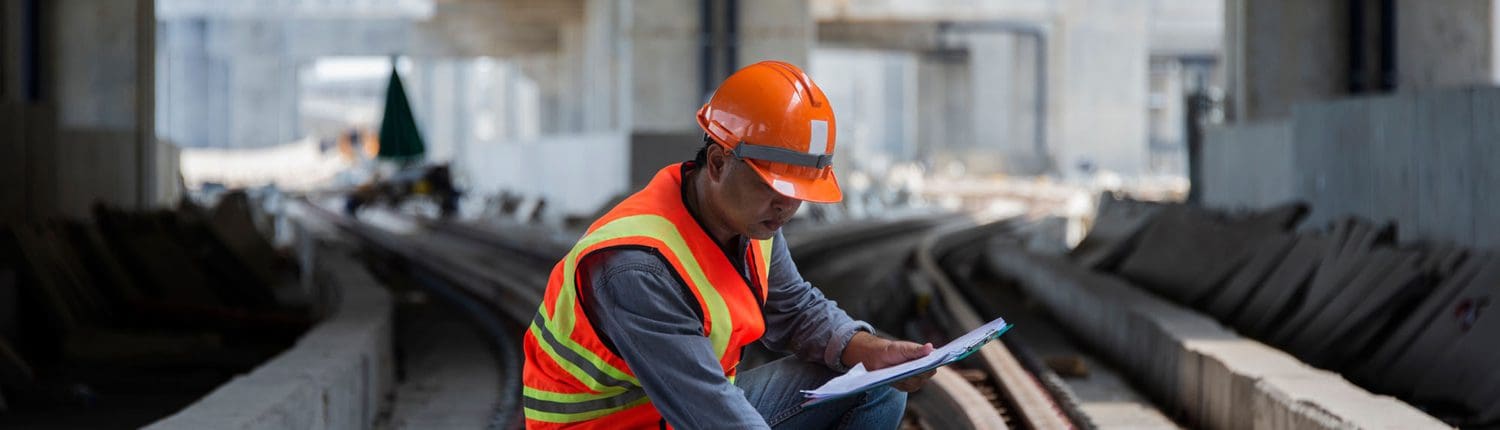 Construction,Worker,On,Railways.,Engineer,Work,On,Railway Live Line Tester Calibration