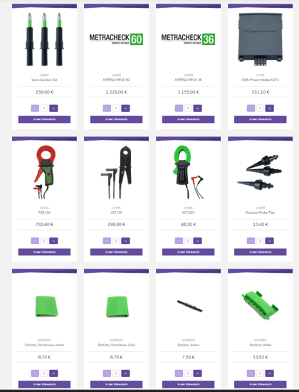 IZYCHECK.IQ_Marktplatz_Neues_Design_Ersatzteile Ihr Warenkorb im IZYCHECK.IQ - Ersatzteile und Geräte bequem online bestellen